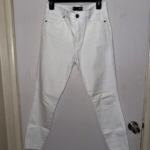 KUT High Rise  White Jeans